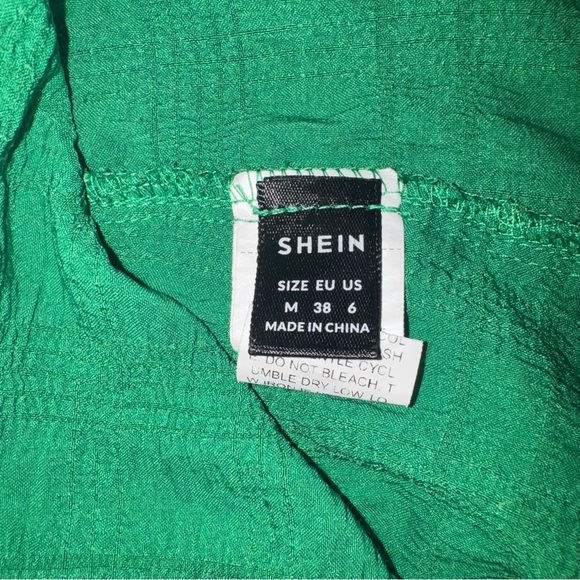 SHEIN Green Off-Shoulder Ruffle Camisole - Picture 2 of 2